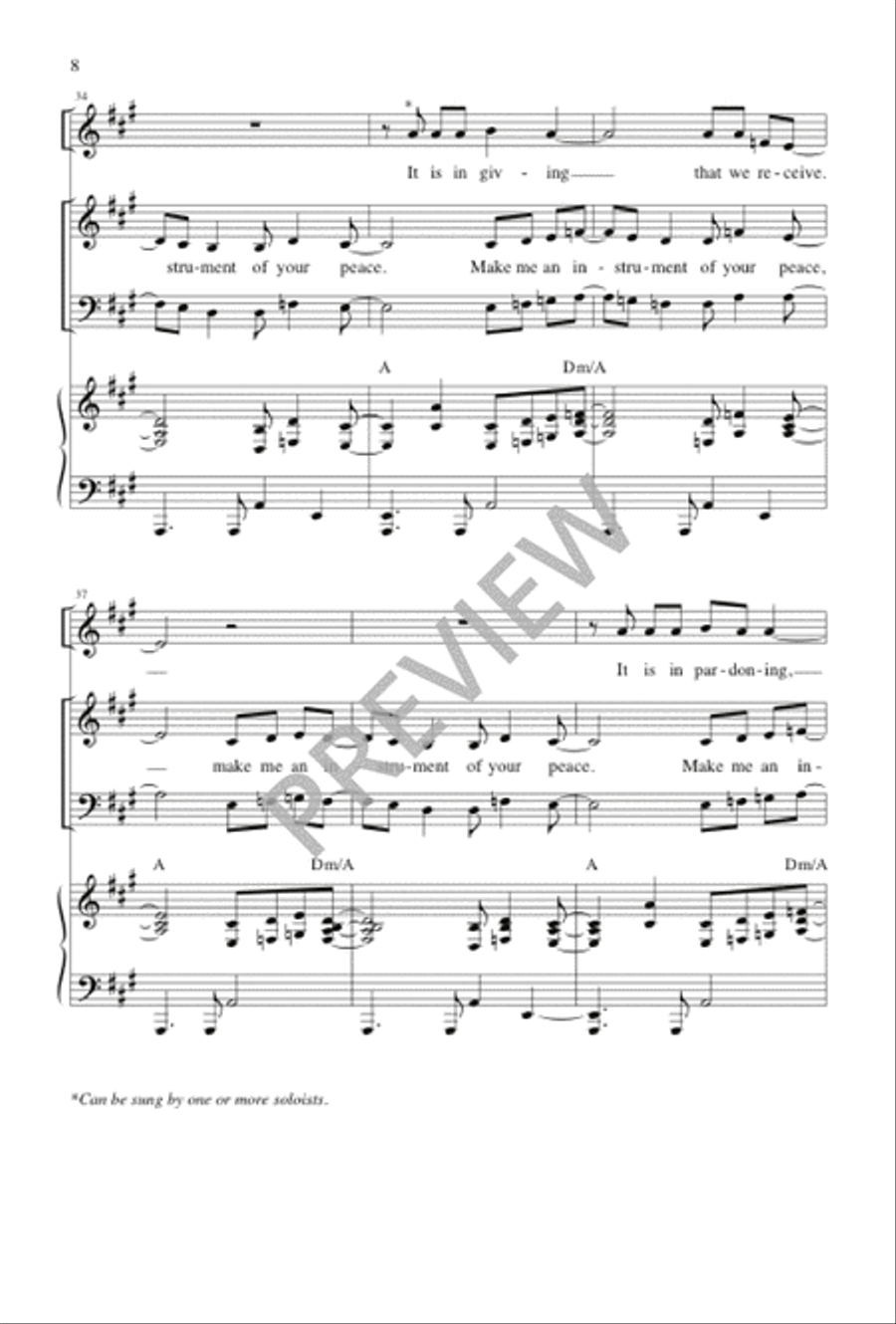 Make Me an Instrument of Your Peace 2-Part scores gallery preview page 8