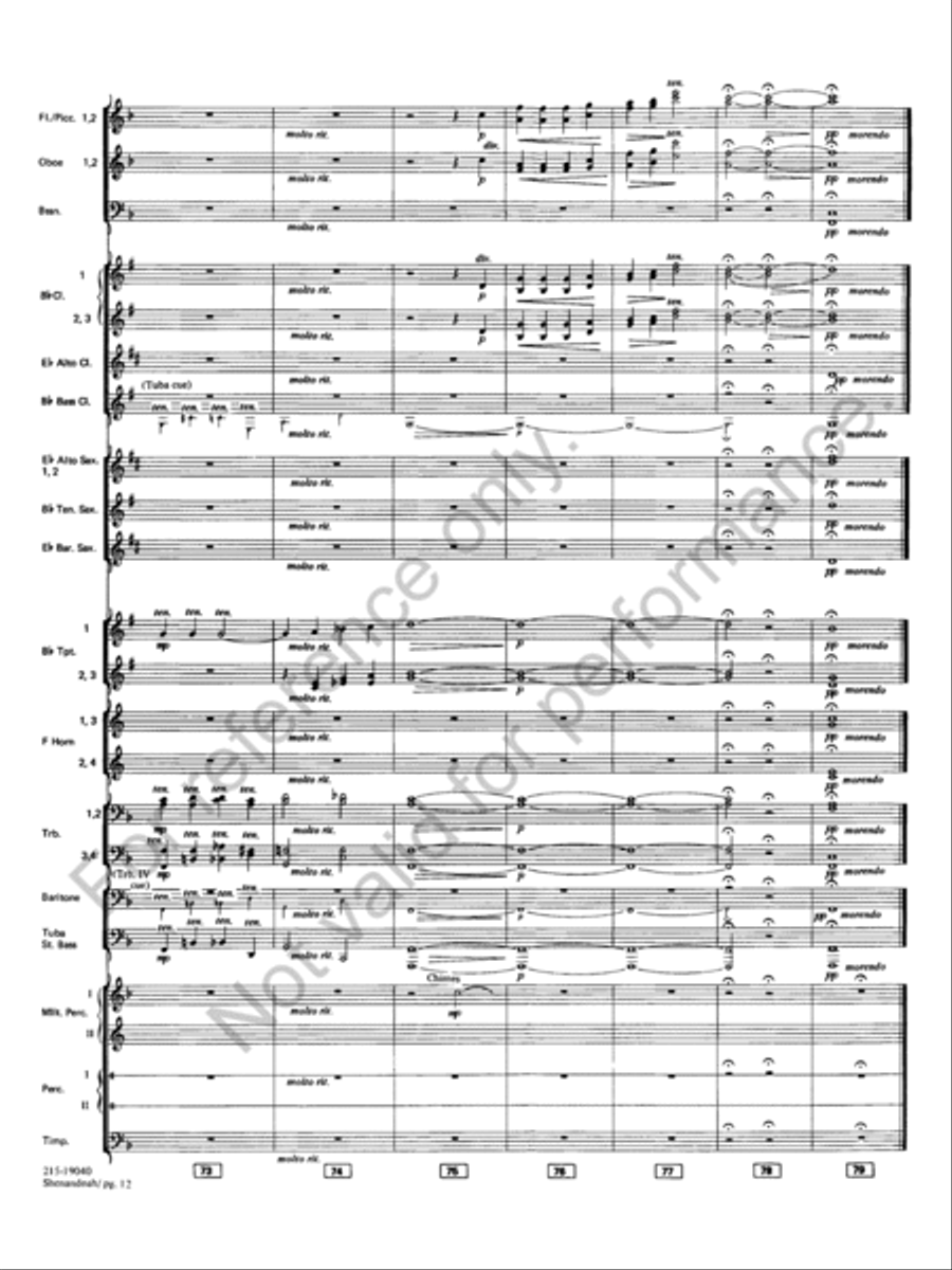 Shenandoah Shenandoah Concert Band scores gallery preview page 14