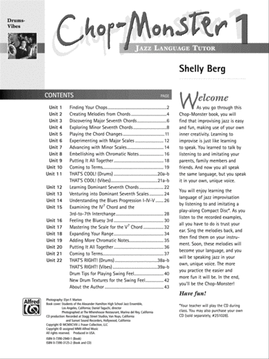 Chop-Monster, Book 1 Jazz Ensemble scores gallery preview page 2
