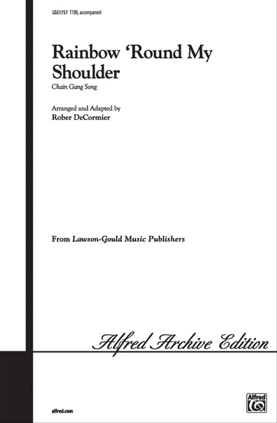 Rainbow 'Round My Shoulder Men's Choir scores gallery preview page 1