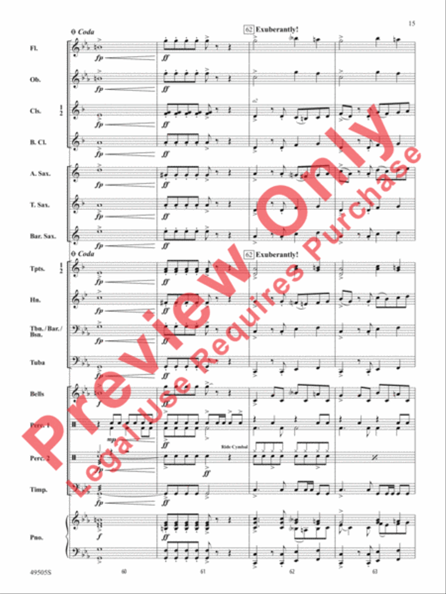 Awesome Sauce Concert Band scores gallery preview page 16