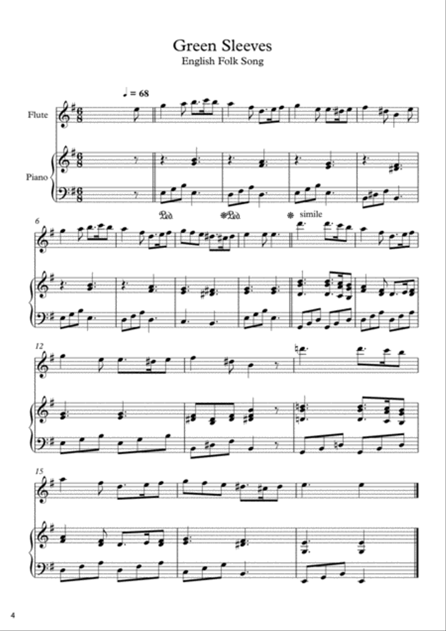10 Christmas Songs For Flute & Piano Flute Solo scores gallery preview page 5