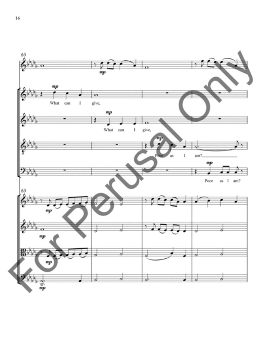 In the Bleak Midwinter (String Ensemble Score/Parts) Choir scores gallery preview page 17