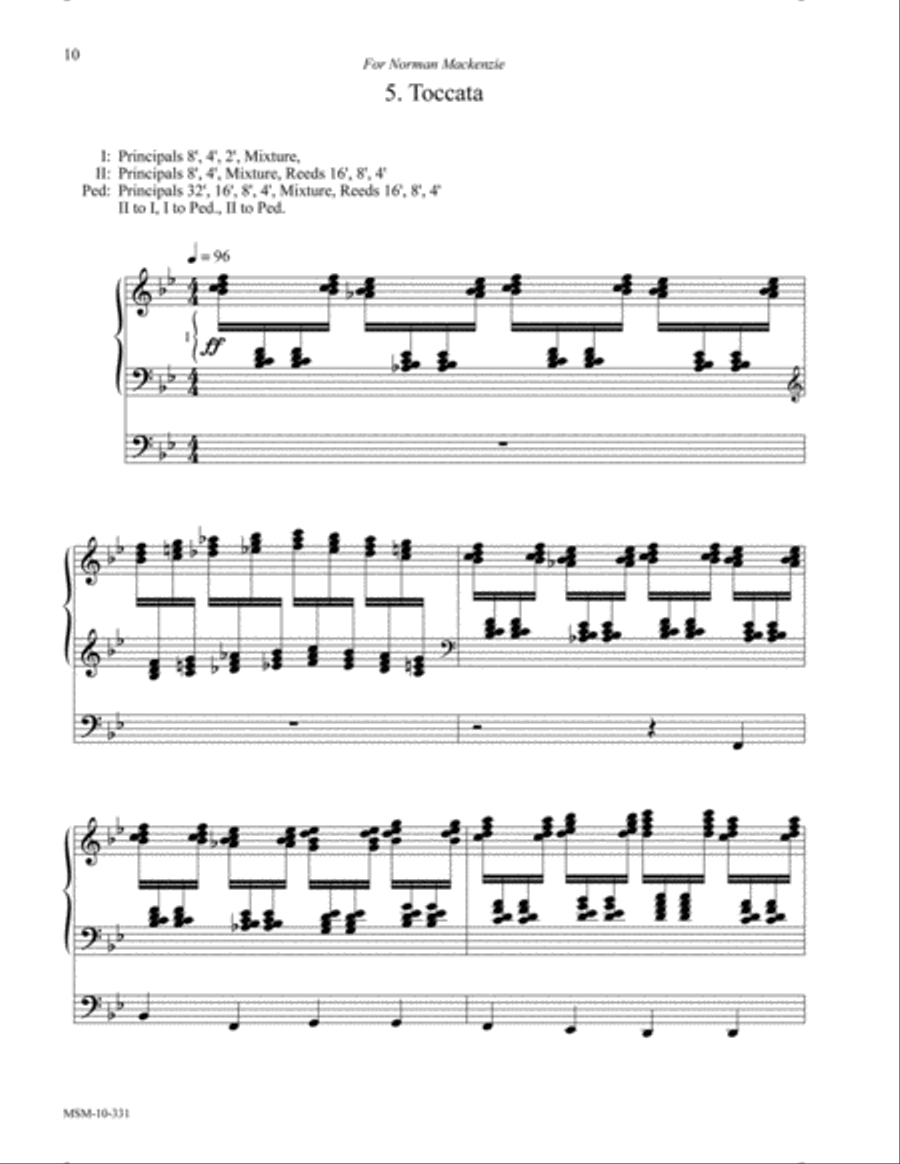 Partita on Winchester New Organ scores gallery preview page 7