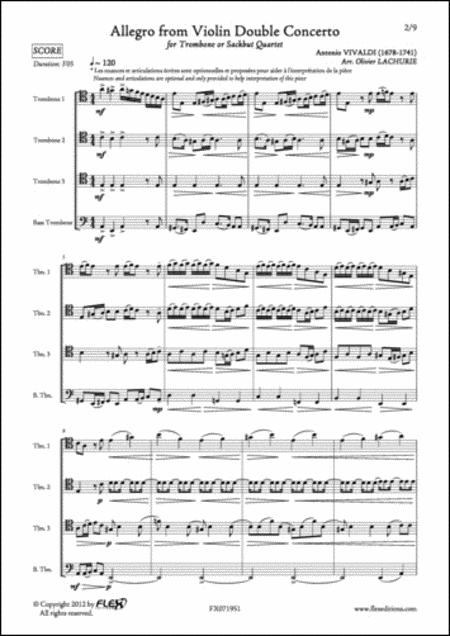Allegro From Violin Double Concerto
