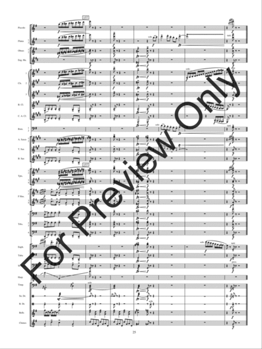 Holiday Rhapsody Concert Band scores gallery preview page 28