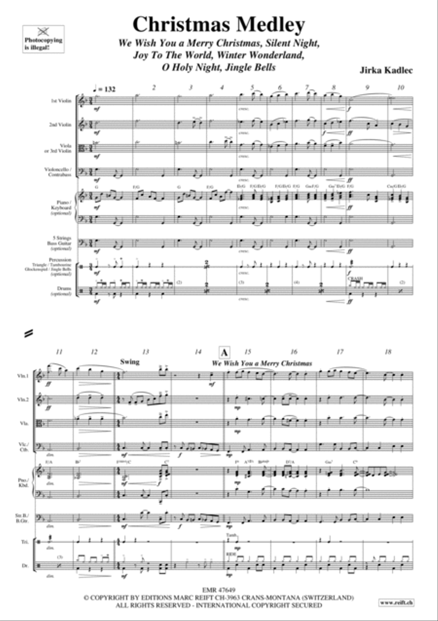 Christmas Medley Cello scores gallery preview page 2