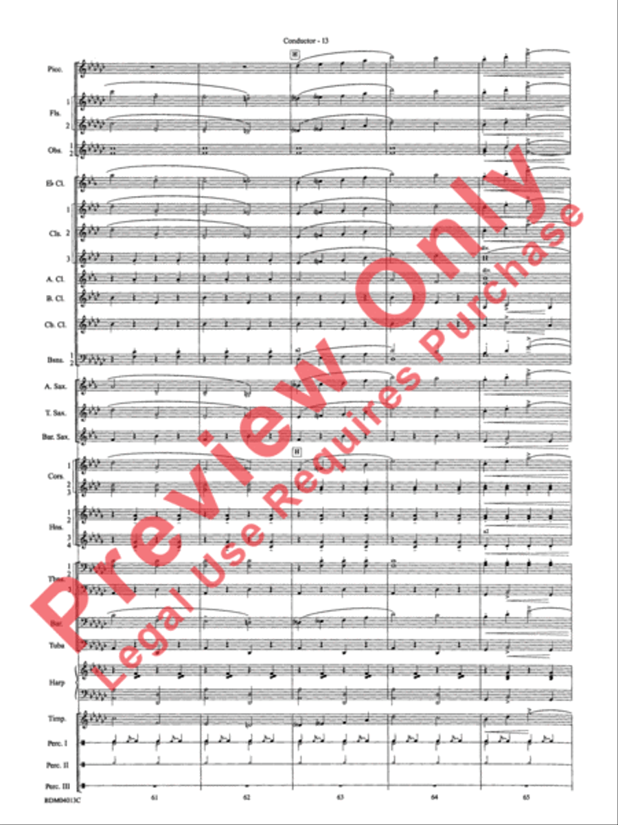 Nobles of the Mystic Shrine (March) Concert Band scores gallery preview page 16