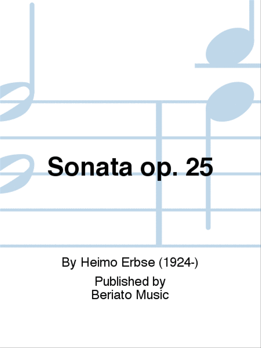 Sonata op. 25 Flute Solo scores gallery preview page 1
