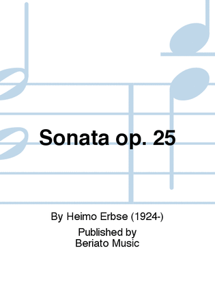 Book cover for Sonata op. 25
