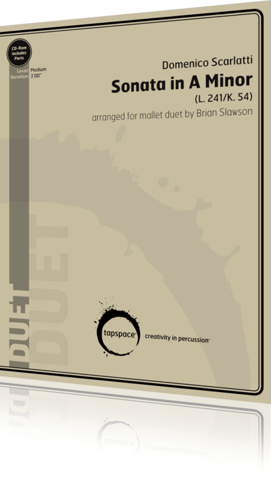Sonata in A Minor Marimba scores gallery preview page 1