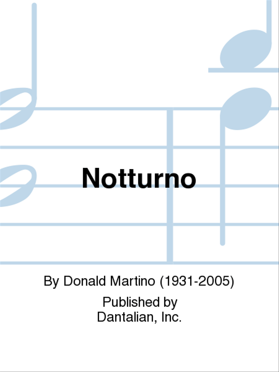 Notturno B-Flat Clarinet scores gallery preview page 1