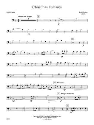 Christmas Fanfares: Bassoon