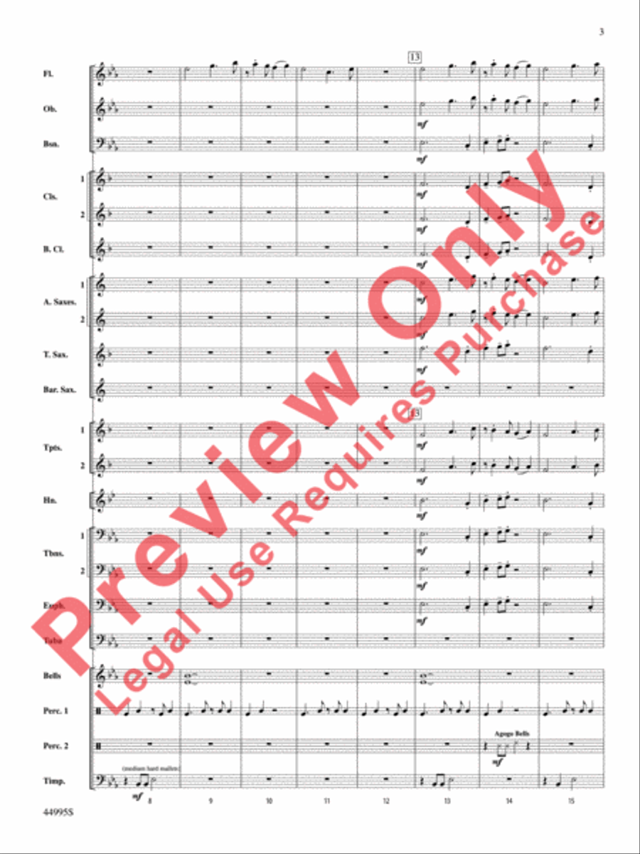 Djembe Laya Concert Band scores gallery preview page 4