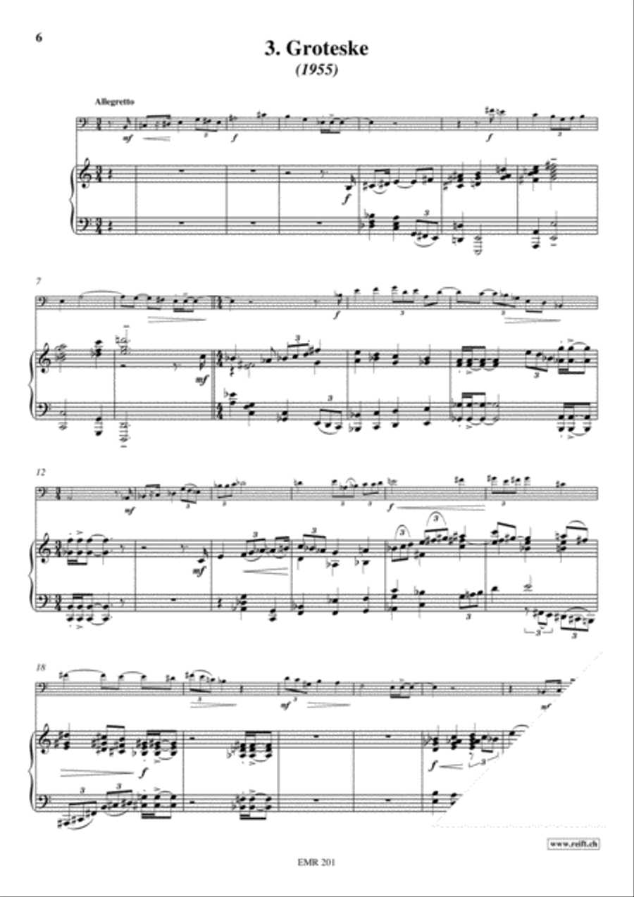 3 Stucke Piano Accompaniment scores gallery preview page 5