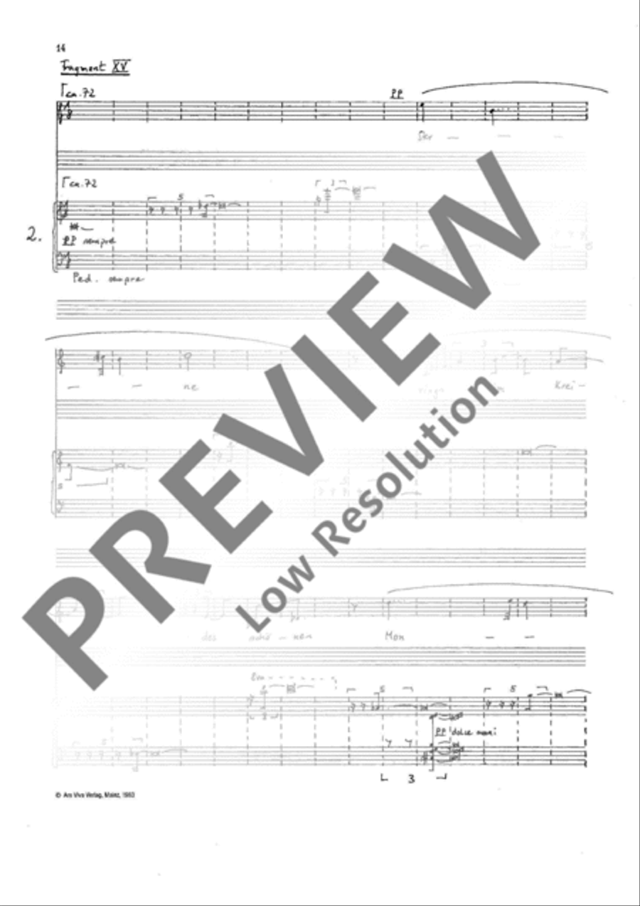 Sappho-Gesänge Mezzo-Soprano Voice scores gallery preview page 15