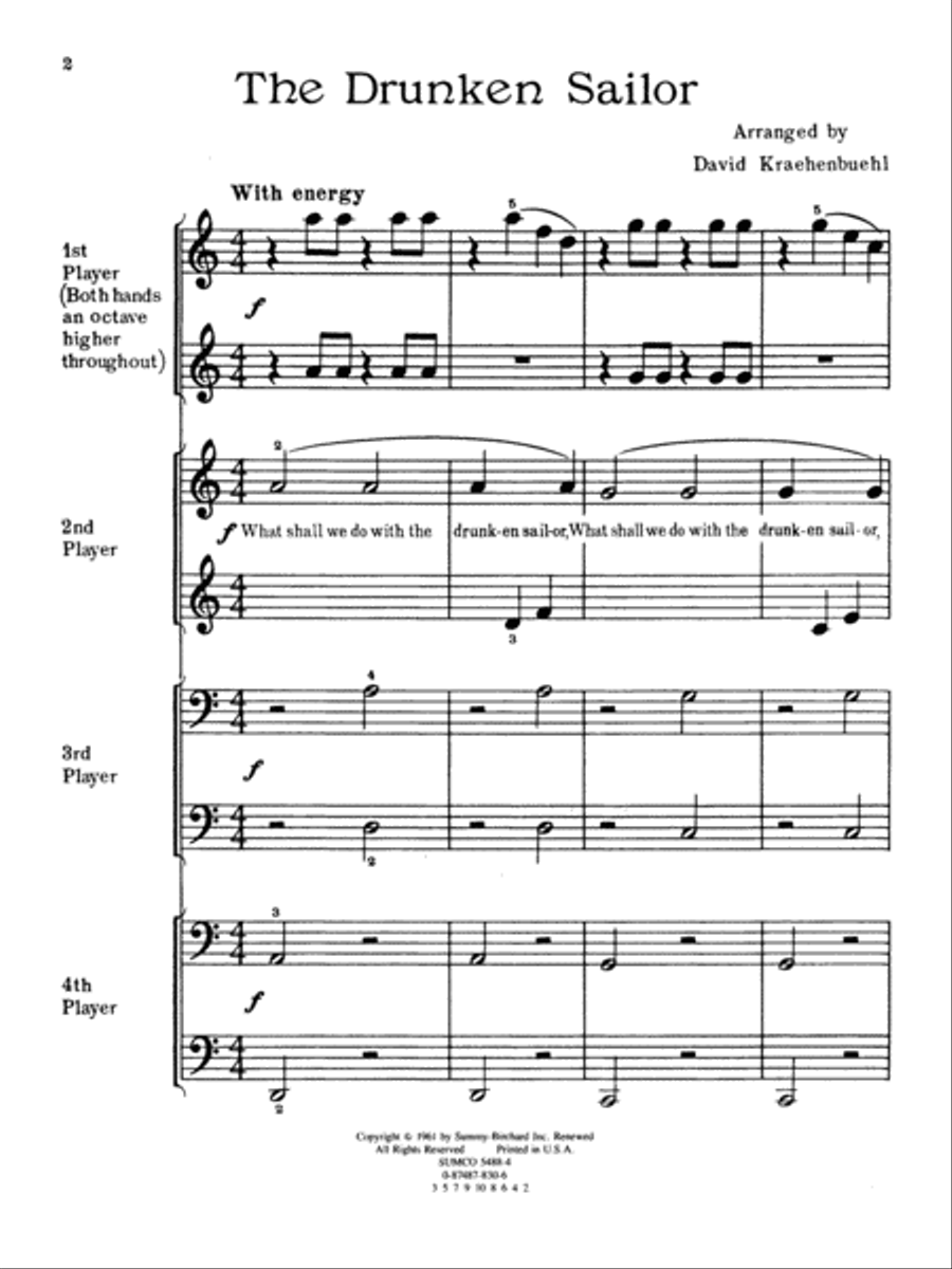 The Drunken Sailor Small Ensemble scores gallery preview page 4