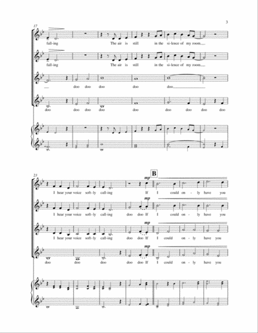 Song For A Winter's Night SSAA scores gallery preview page 3