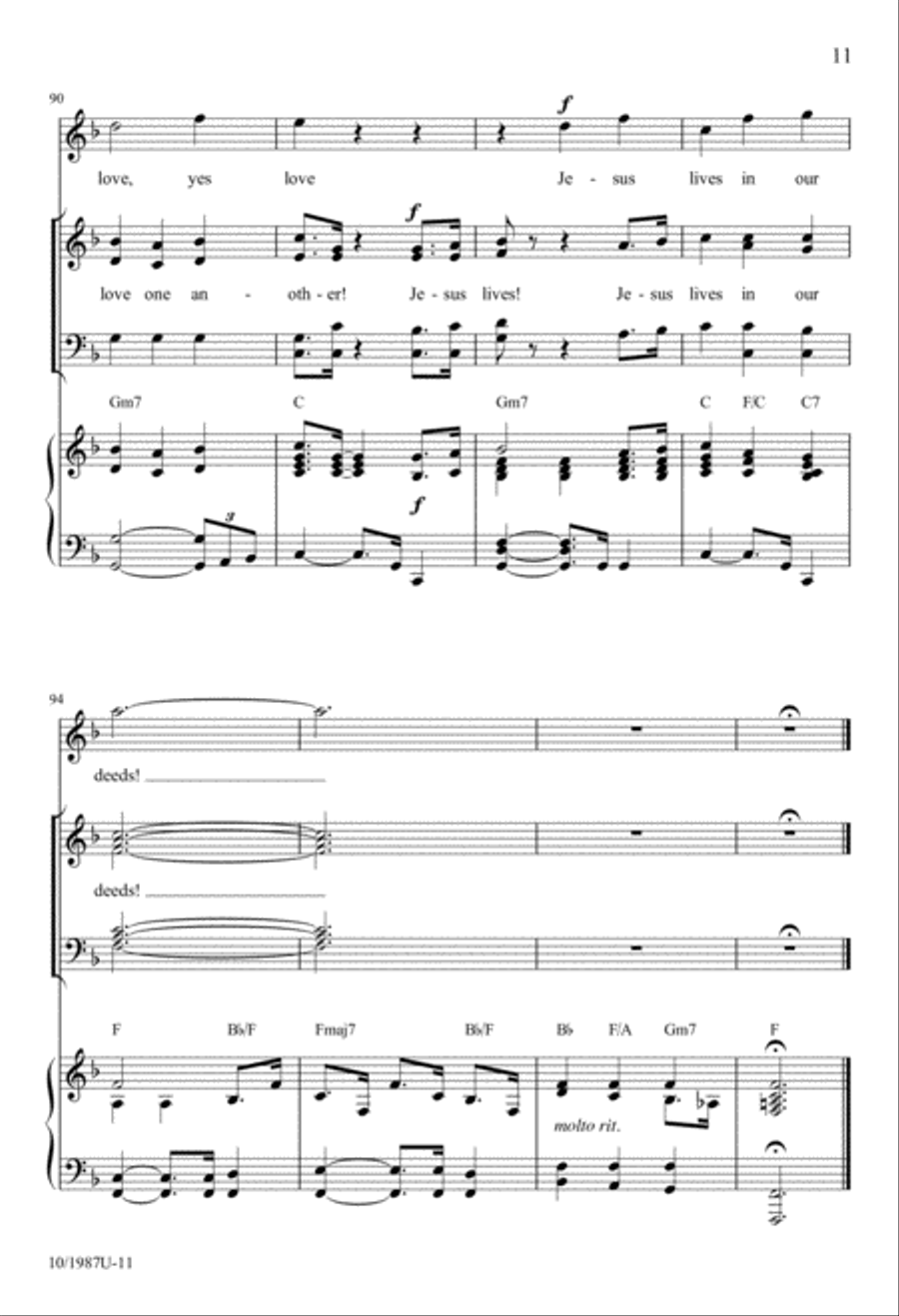 We Are One 4-Part scores gallery preview page 11