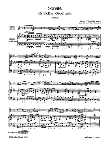 Sonata in C minor TWV 41:c6