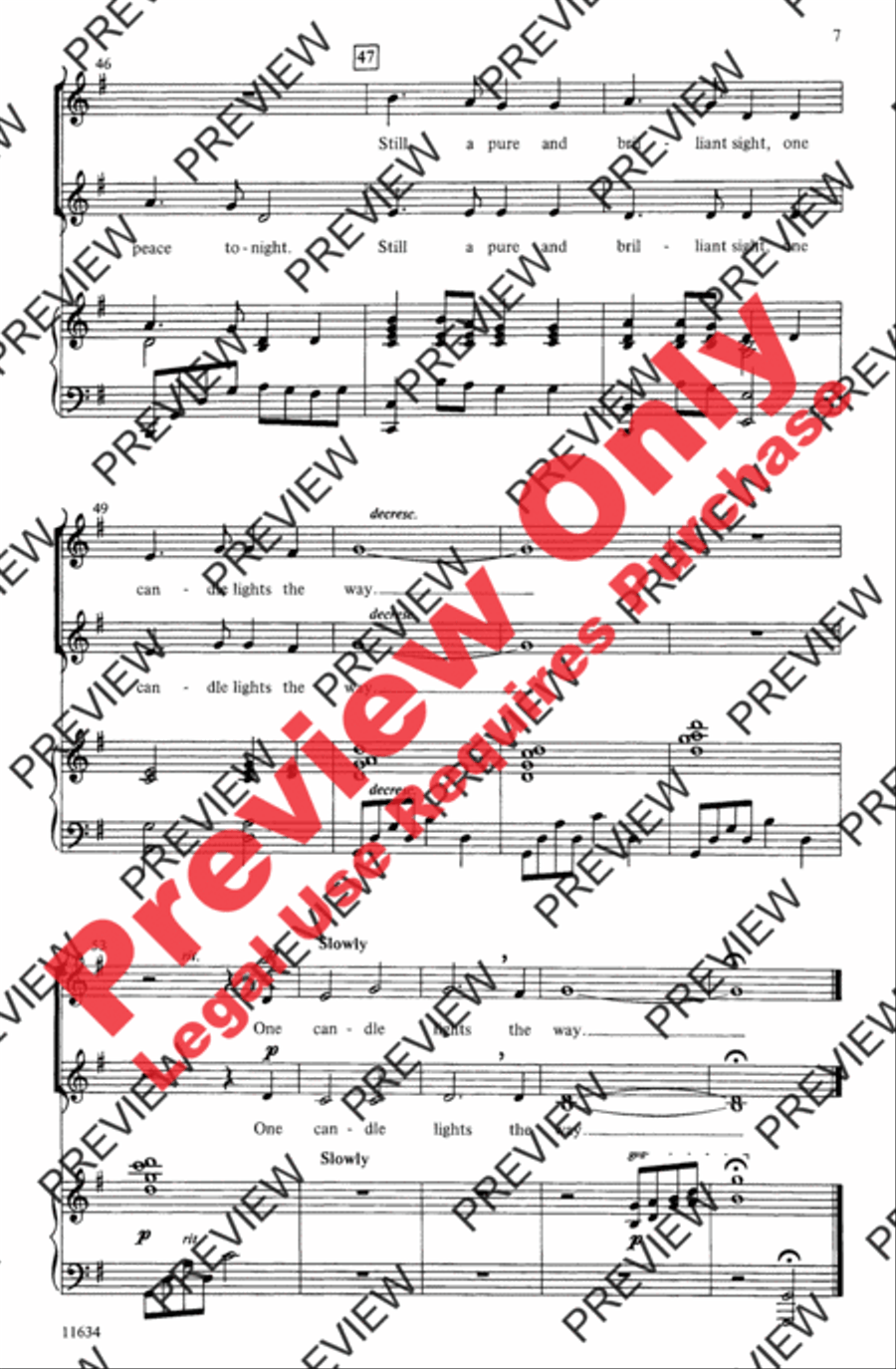 One Candle Lights the Way 2-Part scores gallery preview page 6