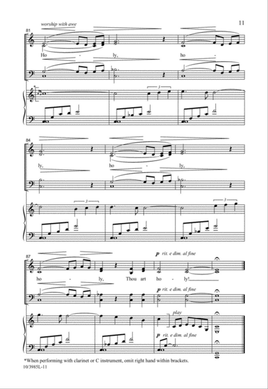 The Splendor of His Holiness 4-Part scores gallery preview page 11