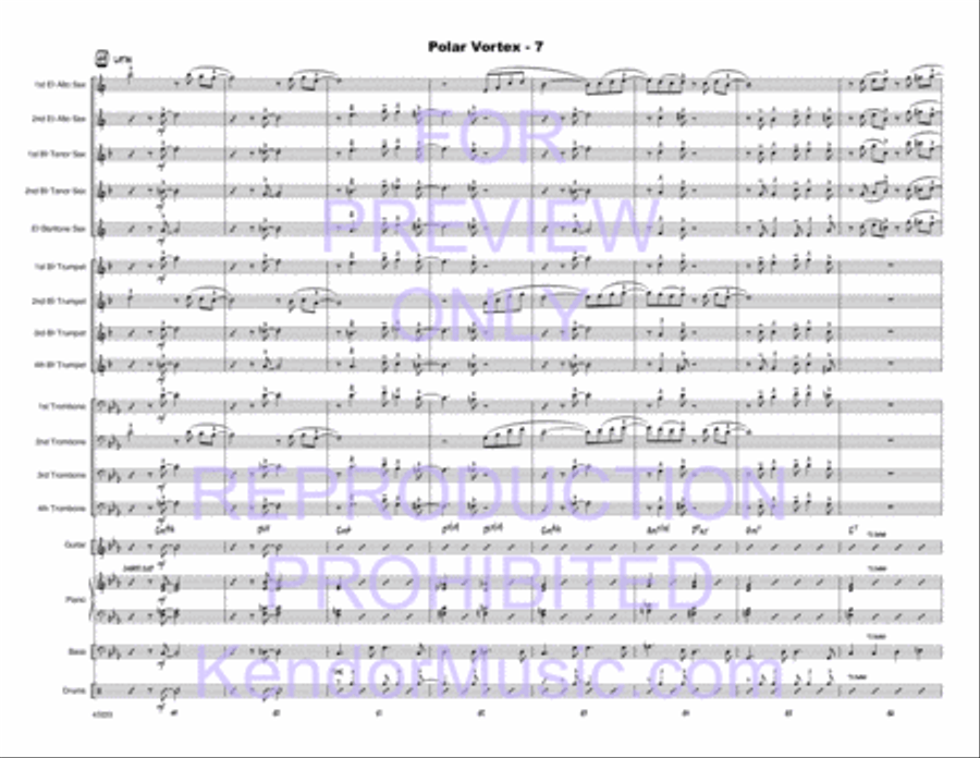 Polar Vortex Polar Vortex Jazz Ensemble scores gallery preview page 8