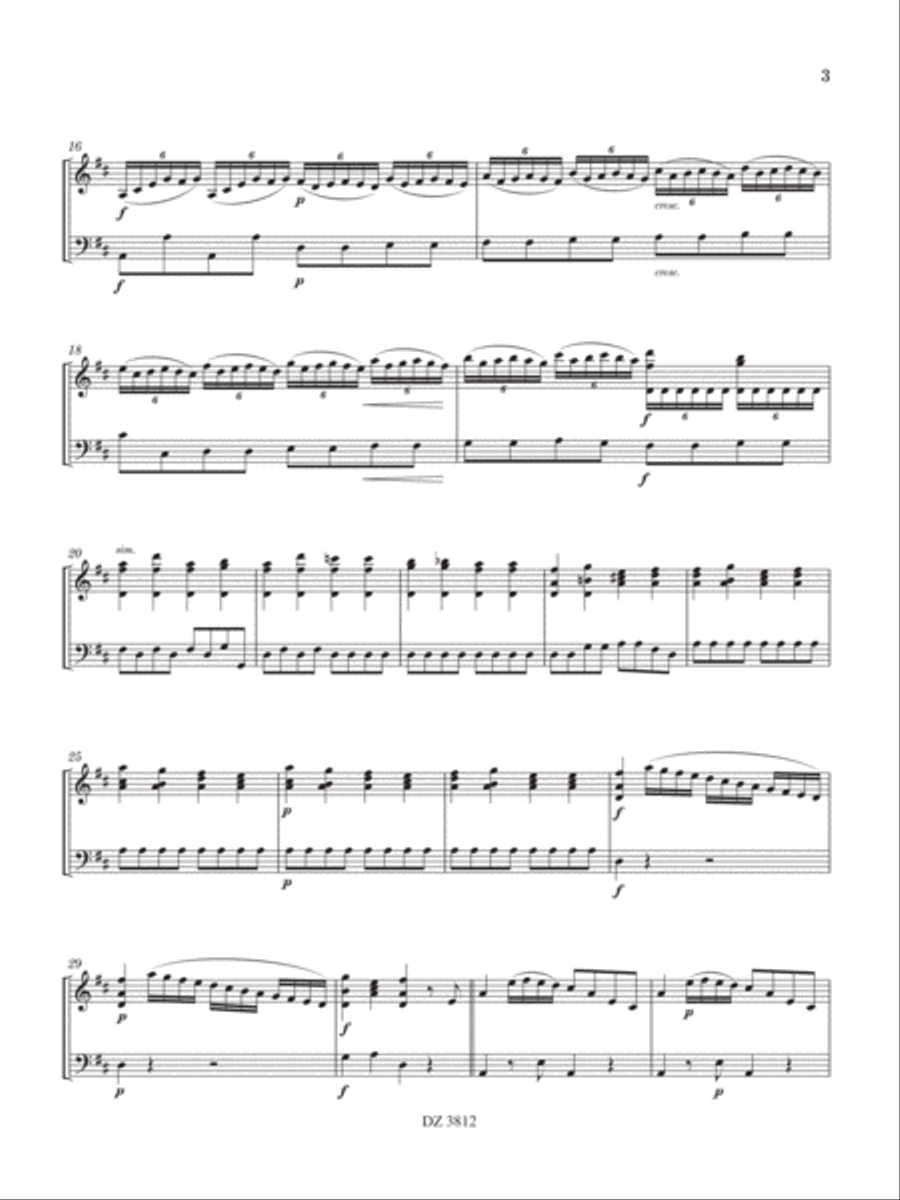 Sonata in Re maggiore Double Bass scores gallery preview page 4