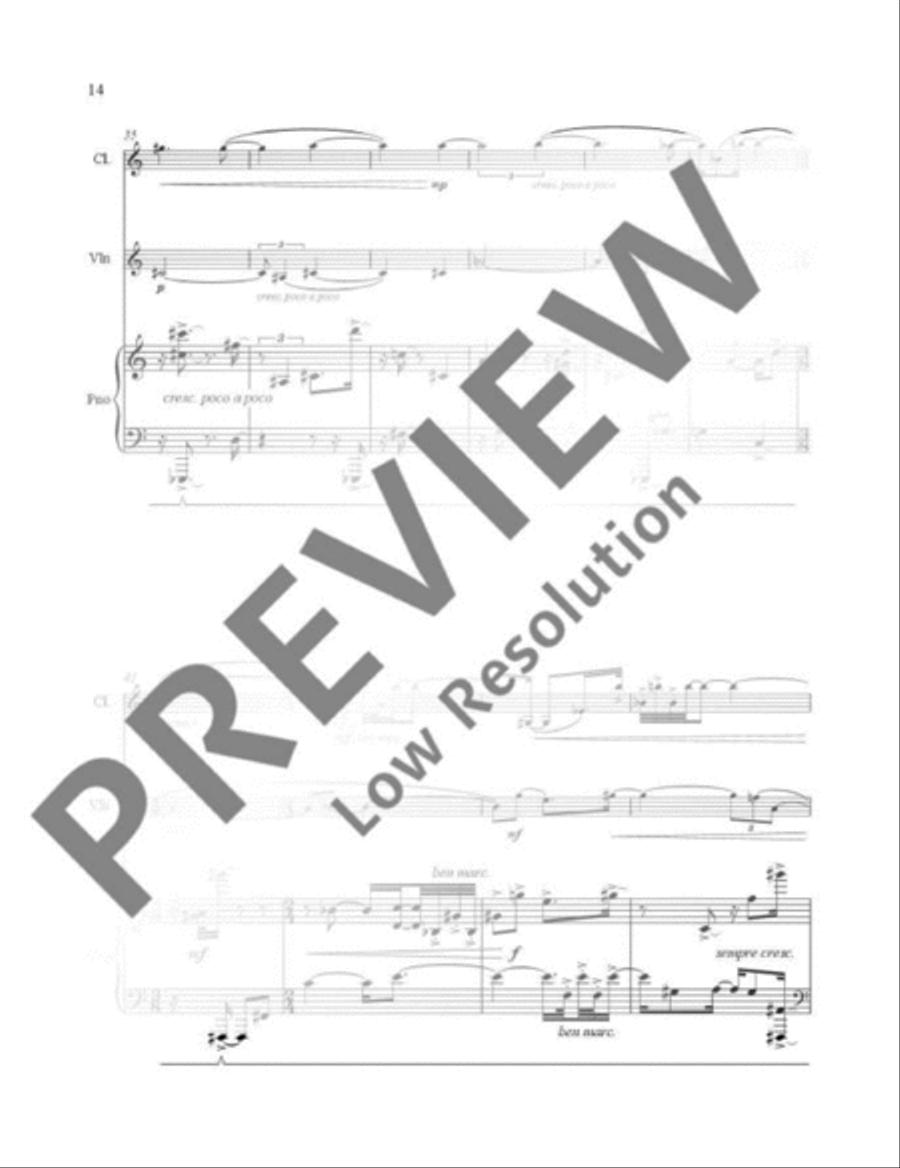 Cautionary Tales Clarinet scores gallery preview page 19