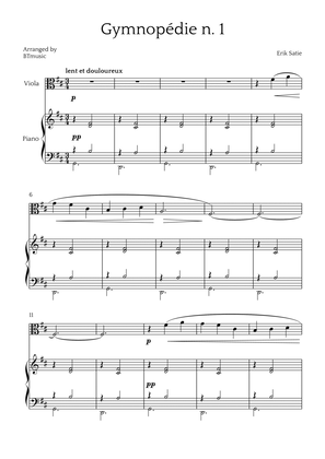 Gymnopédie N.1 - Viola and Piano