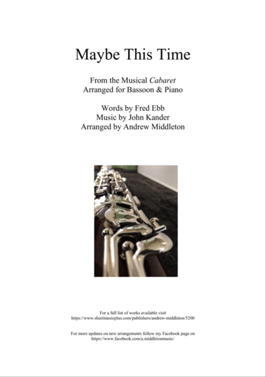 Maybe This Time Maybe This Time Small Ensemble scores gallery preview page 1