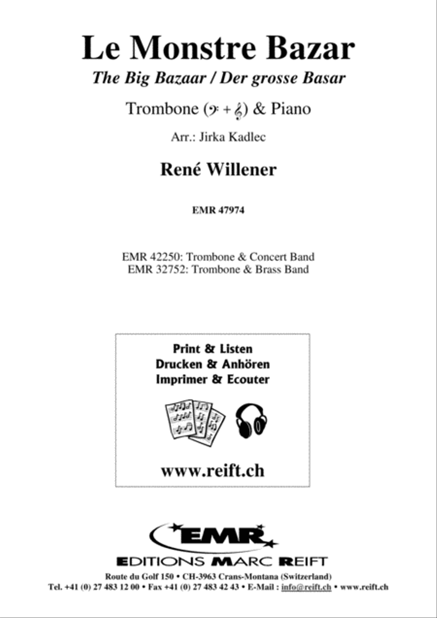 Le Monstre Bazar Piano Accompaniment scores gallery preview page 1