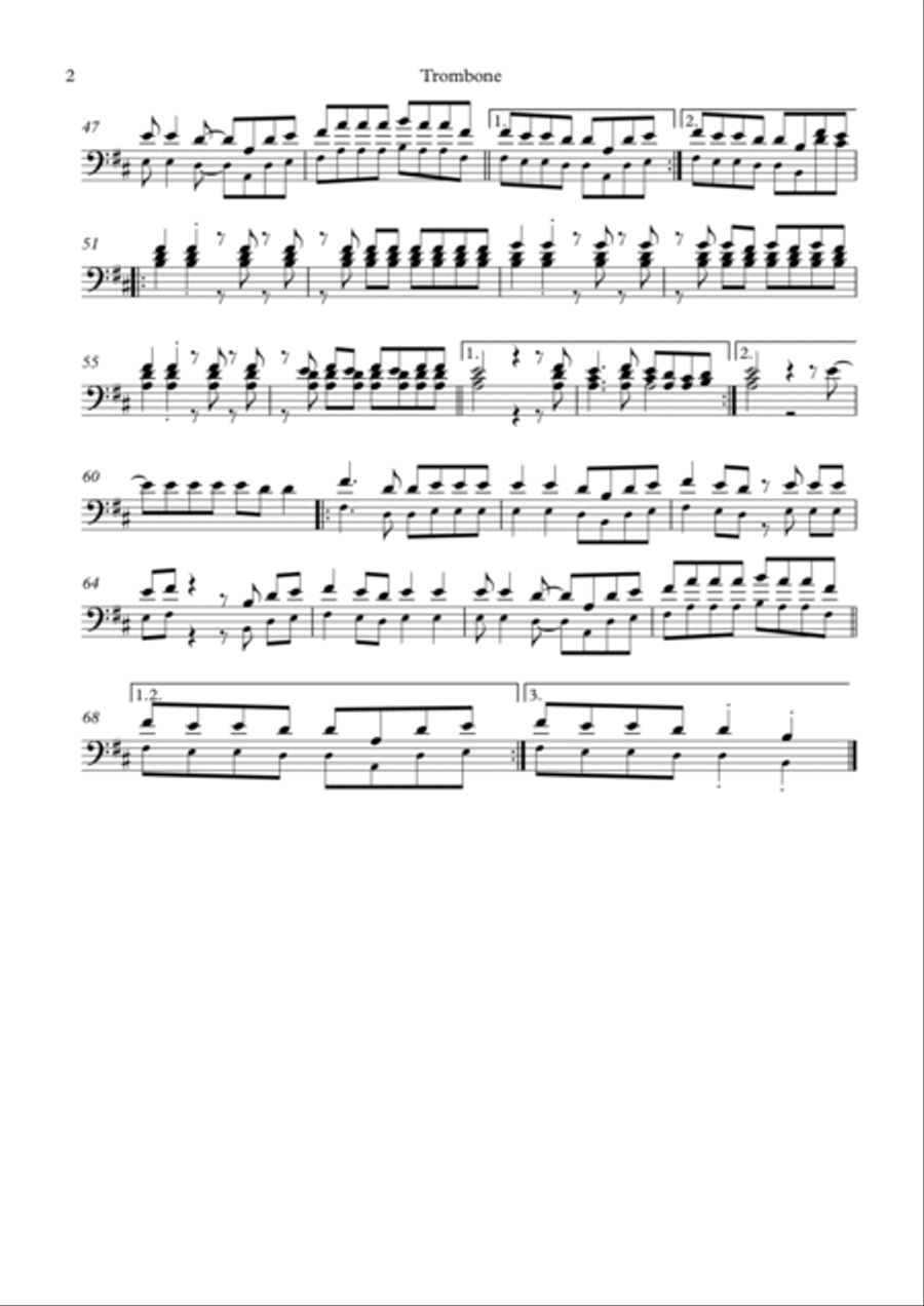 Shivers Shivers Trombone Solo scores gallery preview page 3
