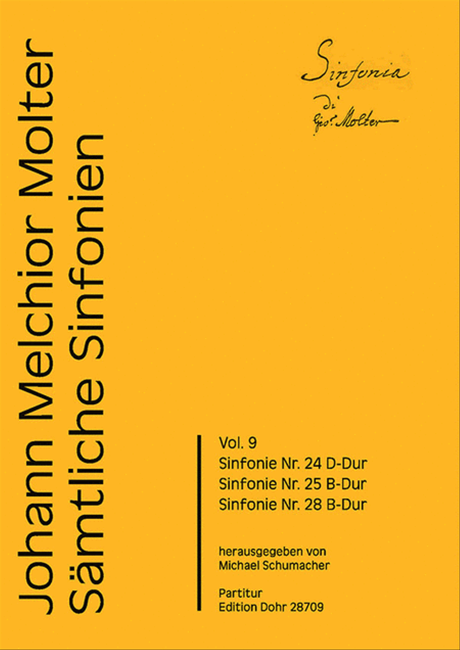 Sinfonien Nr. 24, 25 & 28 Orchestra scores gallery preview page 1