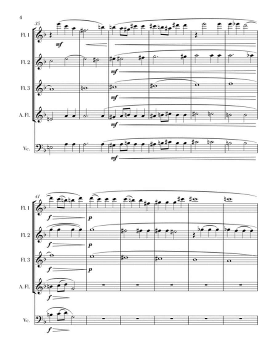 Ave Maria from "Quattro Pezzi Sacri" for Flute Choir image number null