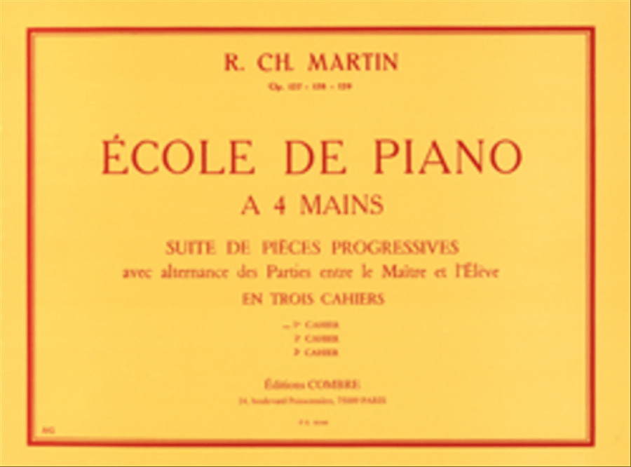 Ecole de piano a 4 mains Op. 127 - Volume 1 Piano Method scores gallery preview page 1
