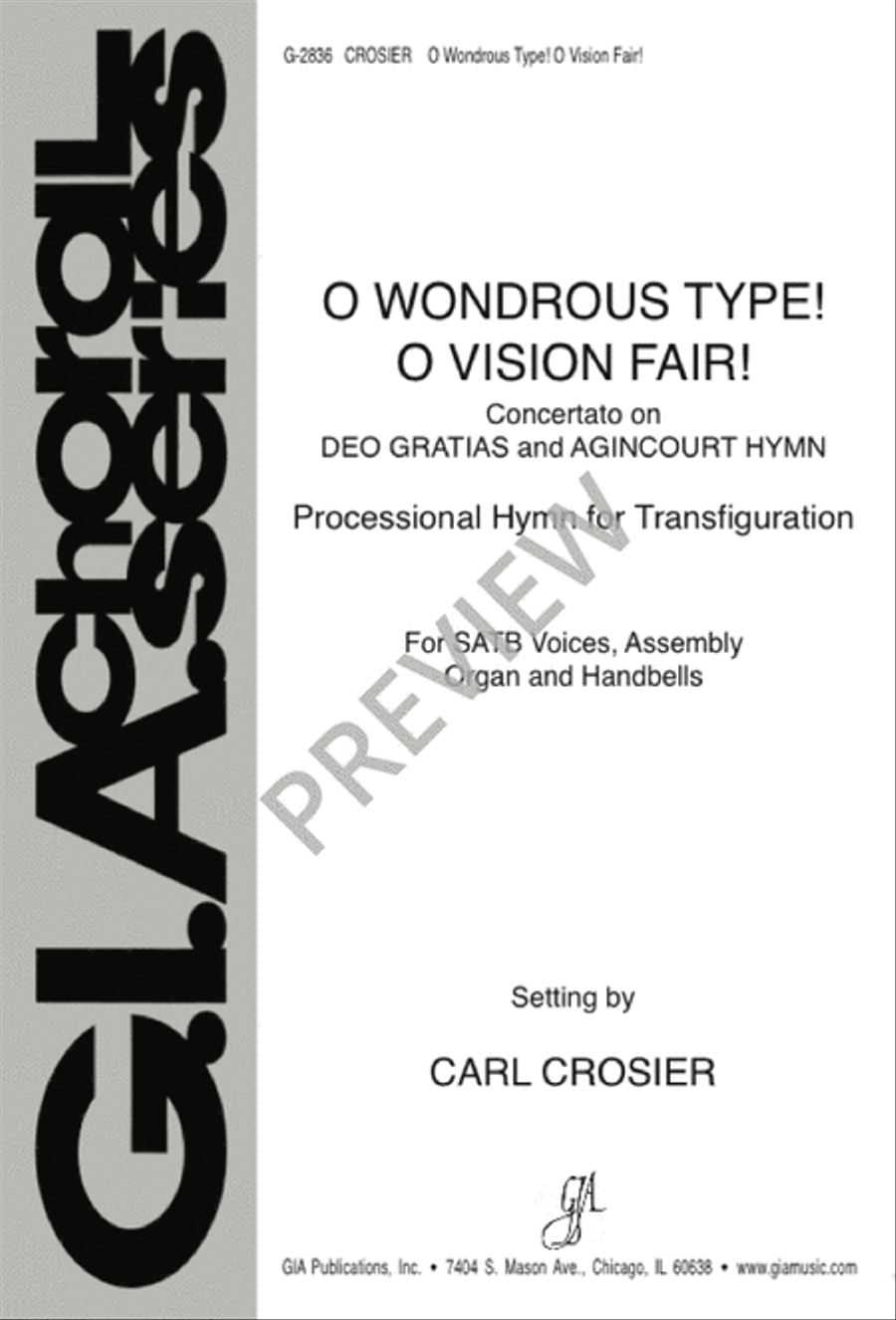 O Wondrous Type! O Vision Fair! 4-Part scores gallery preview page 12