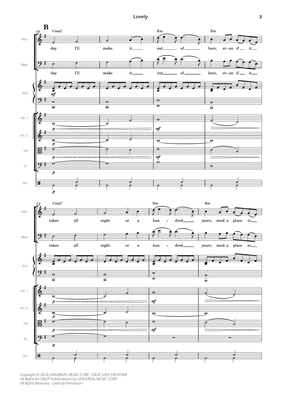 Lovely Lovely Large Ensemble scores gallery preview page 5