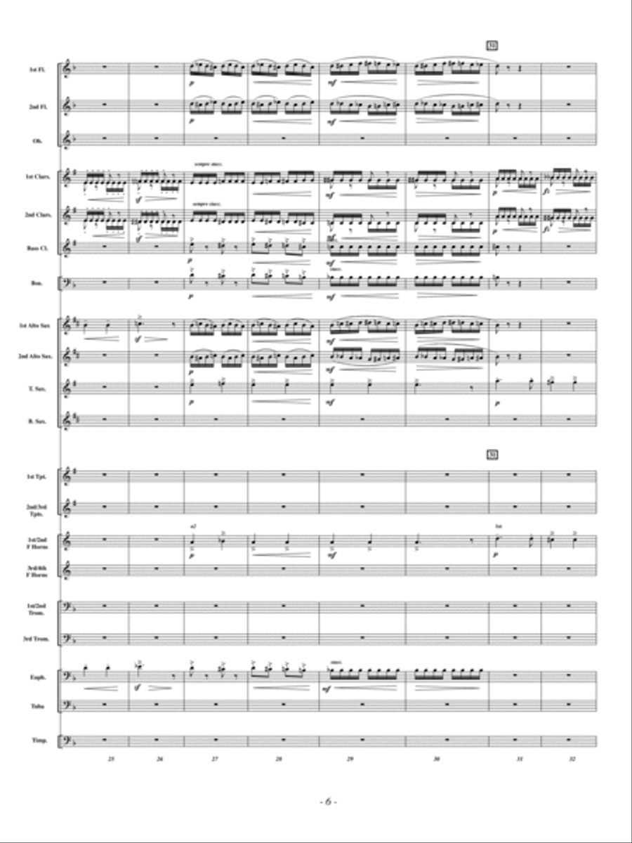 The Flight of the Bumble Bee Concert Band scores gallery preview page 5