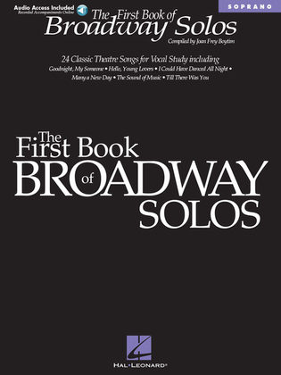 Book cover for The First Book of Broadway Solos