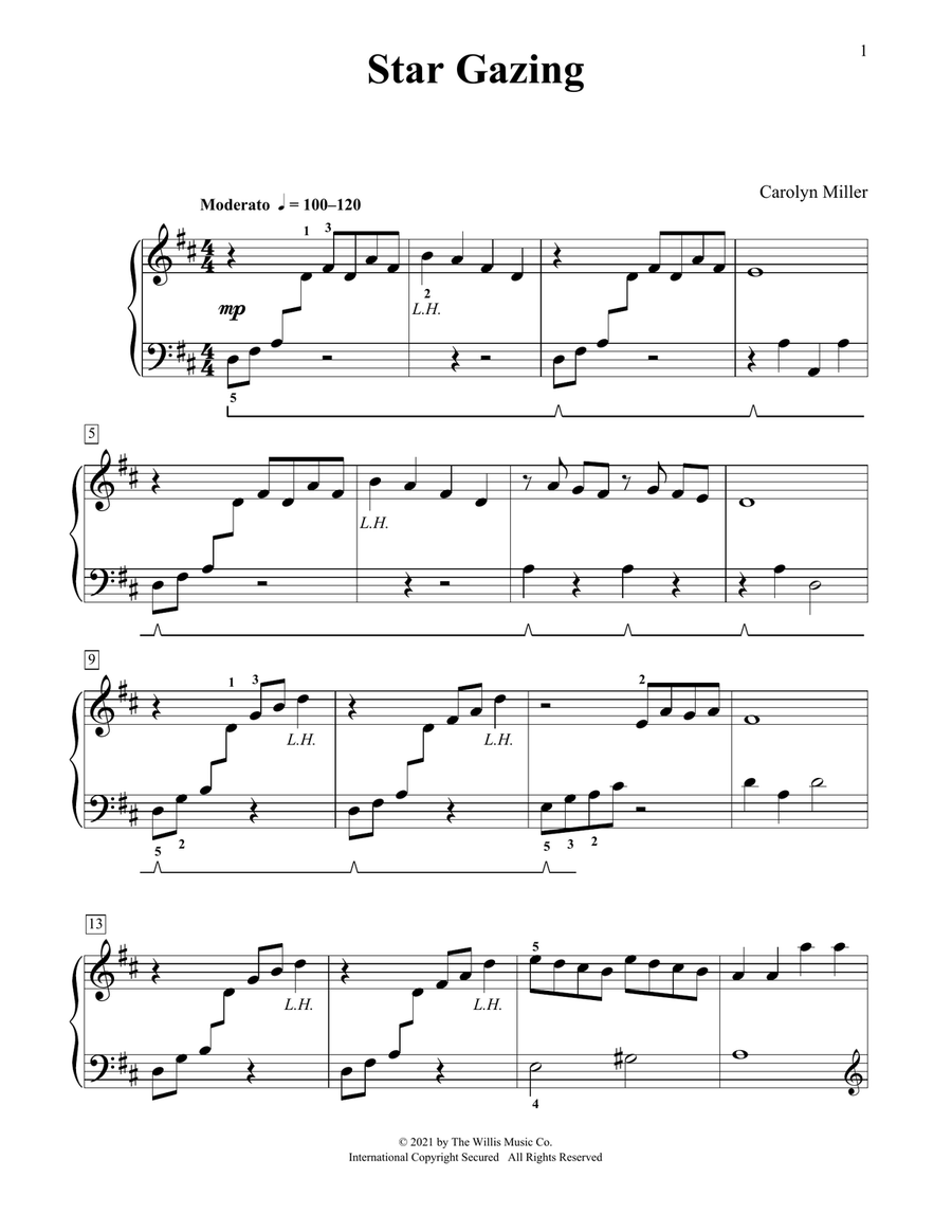 Star Gazing Piano Method scores gallery preview page 1