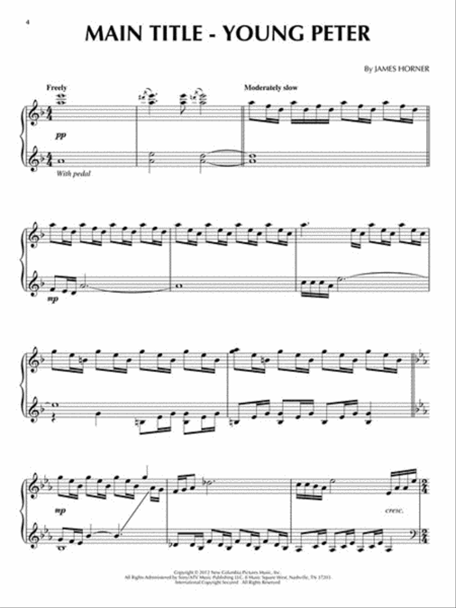 The Amazing Spider-Man Piano Solo scores gallery preview page 3