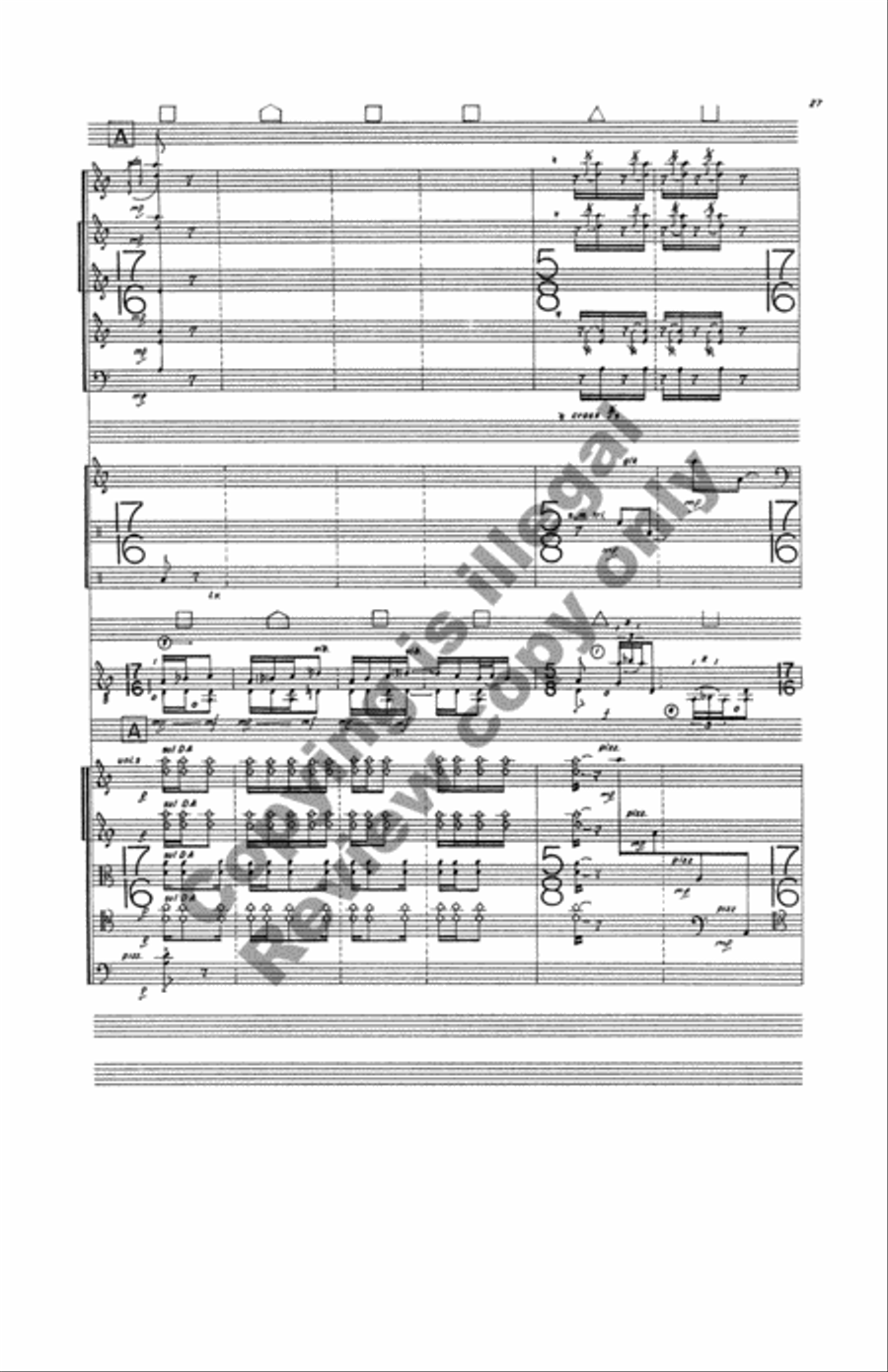 Zingari, Concerto for Guitar and Orchestra Orchestra scores gallery preview page 12