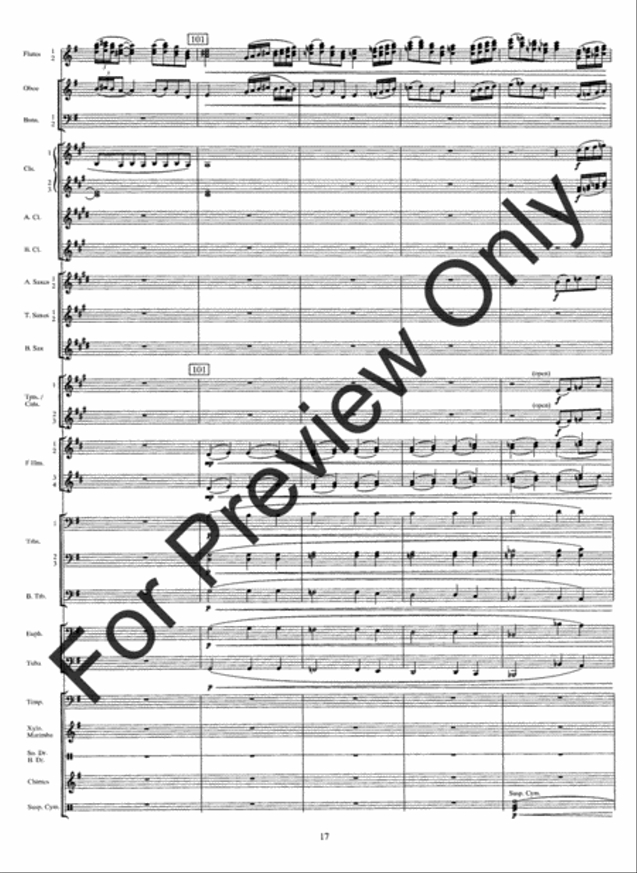 From The Summit (Score) Concert Band scores gallery preview page 20