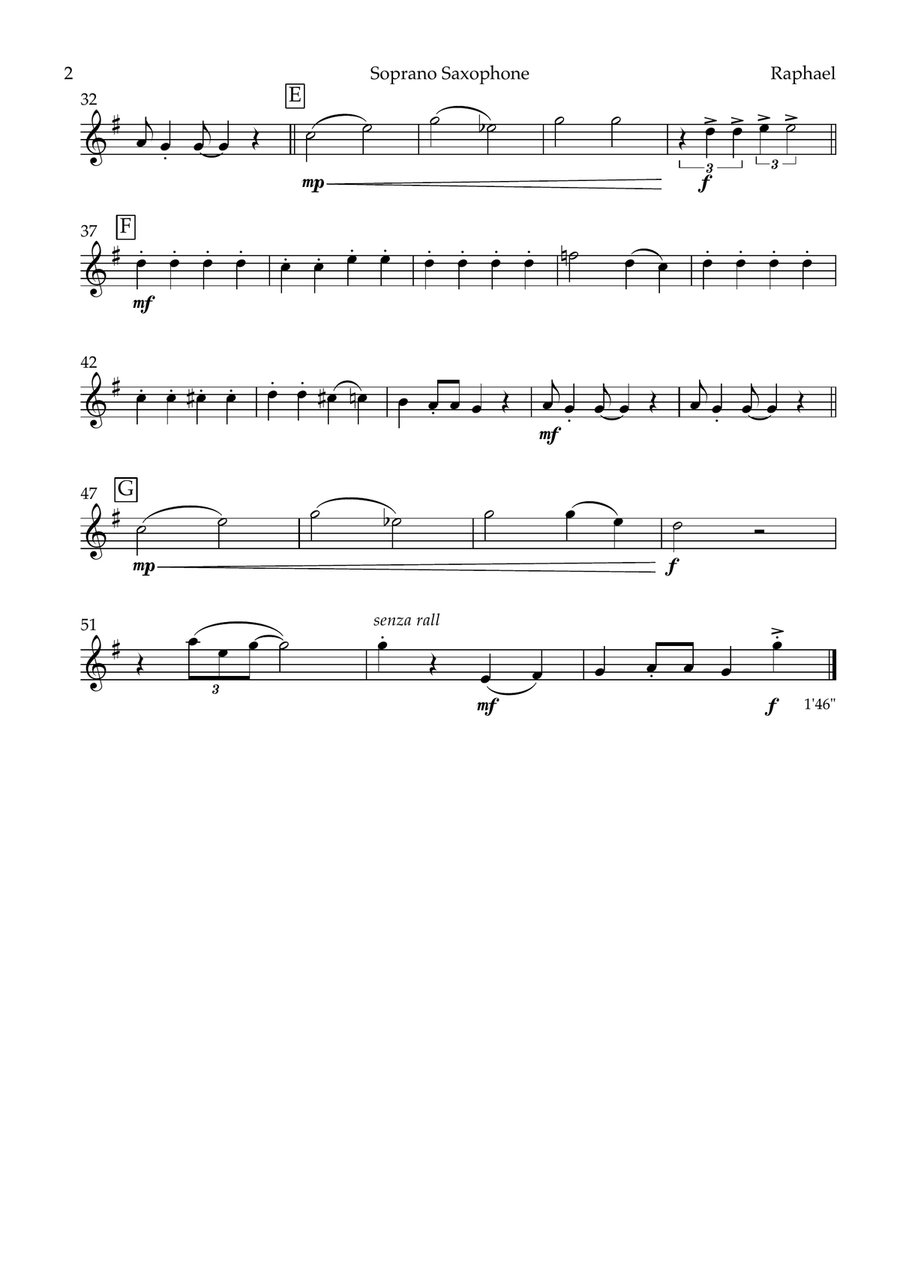 Raphael - Super Chill Cat from The Cat Suite (saxophone quartet - SATB) Saxophone Quartet scores gallery preview page 6