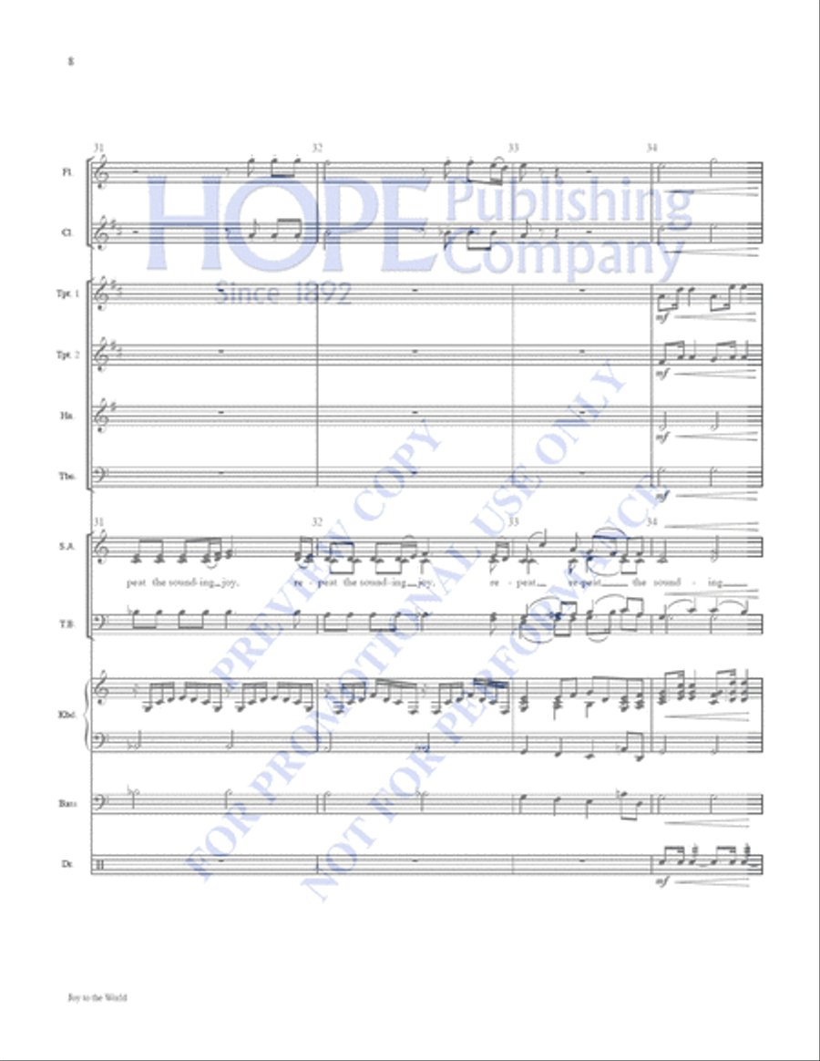 Joy to the World: A Celebration of Carols Clarinet scores gallery preview page 9