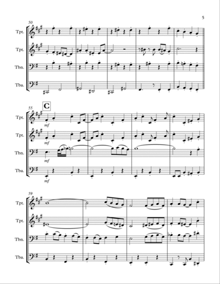 Puttin' On The Ritz Brass Ensemble scores gallery preview page 5