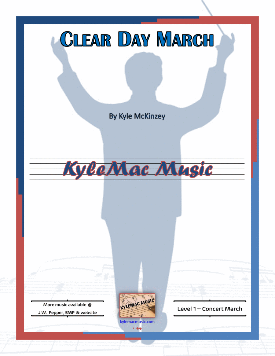 Clear Day March Concert Band scores gallery preview page 1