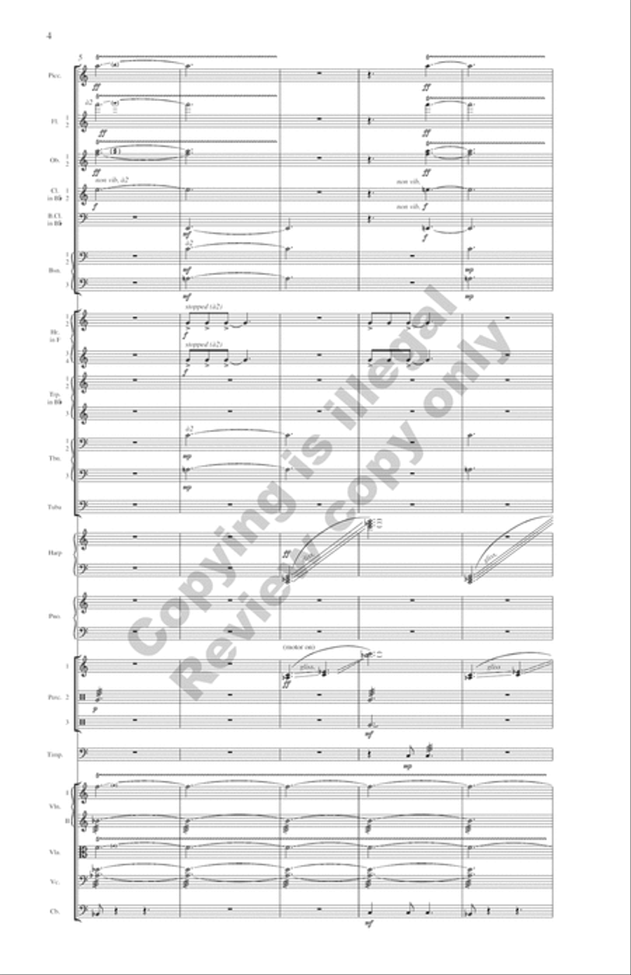Symphony: Water Music Full Orchestra scores gallery preview page 4
