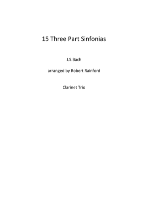 Book cover for 15 Three Part Sinfornias